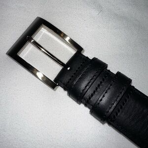 Allen Edmonds Men’s Main Street Leather Dress Belt in Black Size 34.